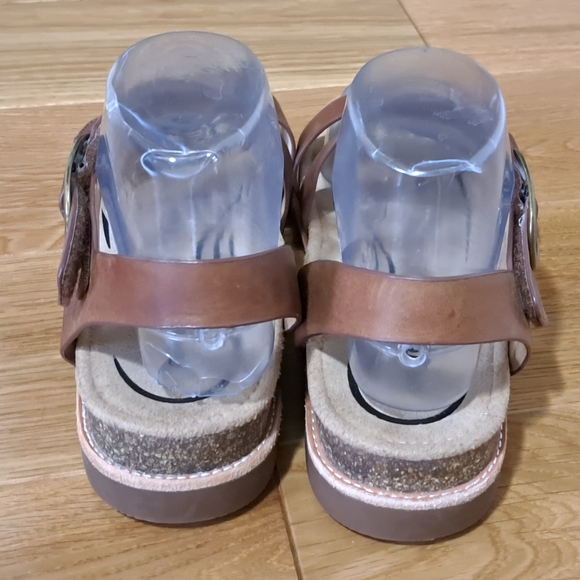 Aetrex Tamara Brown Leather Slingback Sandals Comfort Arch Support US 7.5 - Picture 9 of 11